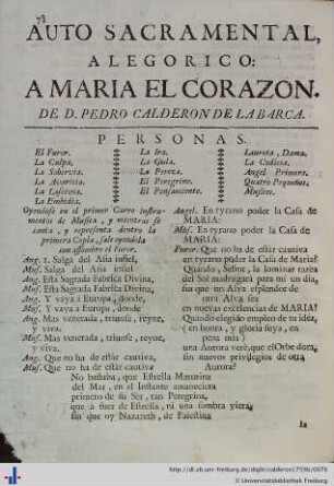 Al Maria el Corazon.