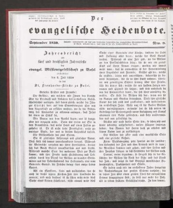 Nro. 9. September 1850