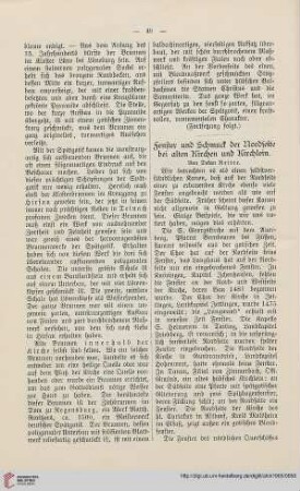23: Fenster und Schmuck der Nordseite bei alten Kirchen und Kirchlein