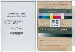 Entnazifizierung Emma Jahn , geb. 20.04.1908 ()