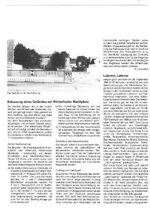 Bebauung eines Geländes am Winterhuder Marktplatz