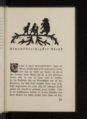 Einunddreißigster Abend