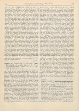 256-258 [Rezension] Petrich, Herm., Bugenhagen-Büchlein, d. i. Lebensgeschichte Johann Bugenhagens, genannt Doktor Pommer. Zum Gedächtnis seines 400jährigen Jubiläums den 24. Juni 1885
