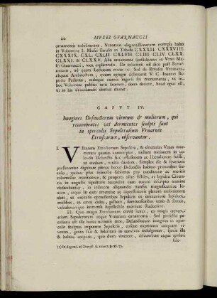 Caput IV. Imagines Defunctorum virorum & mulierum [...]