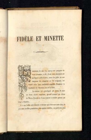 Fidèle et Minette