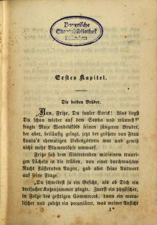 Moje und Fritze : Fortsetzung von "Der Vormund" von Emilie Flygare-Carlén. Von Paula Herbst, 1