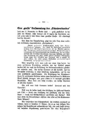 Eine "große" Versammlung des "Schutzverbandes"