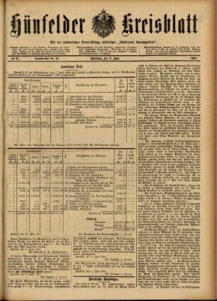 Ausgabe vom Dienstag, den 09. Juni 1914.