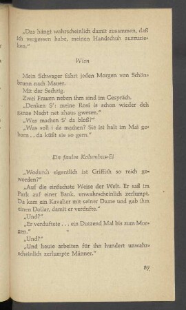 Ein faules Kolumbus-Ei