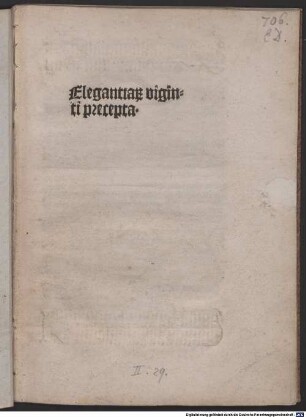 Elegantiarum viginti praecepta