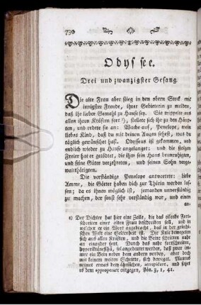 Odyssee Drei und zwanzigster Gesang.