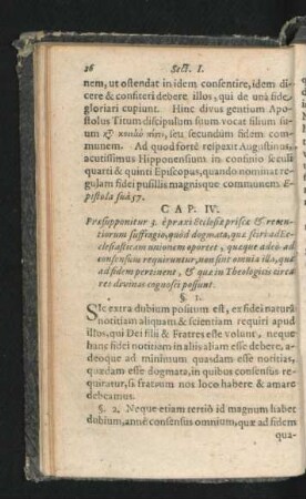 Cap. IV. Praesupponitur 3. epraxi ecclesiae priscae & recentiorum suffragio ...