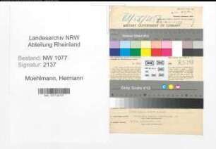 Entnazifizierung Hermann Moehlmann , geb. 14.04.1891 (Polizist)