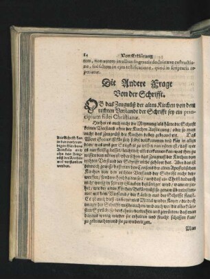 Die Andere Frage Von der Schrifft.