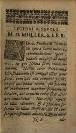 Aurelii Prudentii Clementis, V.C. Opera : Cum Notis Nicolai Heinsii Dan: Filii, Et Variorum Doctorum Virorum Maxime necessarijs. Subjectus est in fine Index Rerum & Verborum locupletissimus