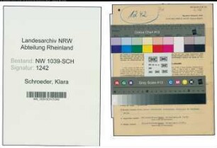 Entnazifizierung Klara Schroeder , geb. 10.01.1922 (Justizangestellte)