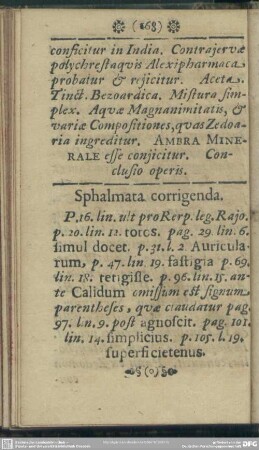 Sphalmata corrigenda