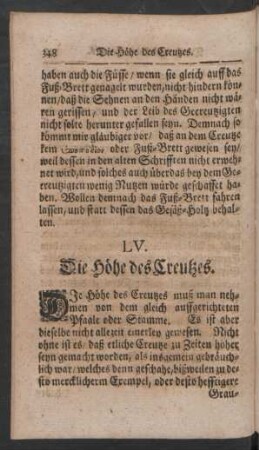 LV. Die Höhe des Creutzes