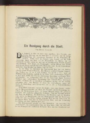 Ein Rundgang durch die Stadt.