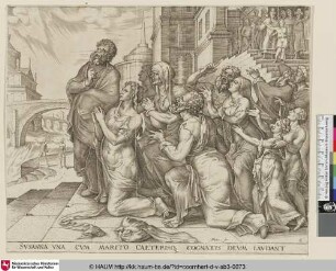 [Susanna and her relatives praising the Lord; Susanna und ihre Familie lobpreisen den Herrn]
