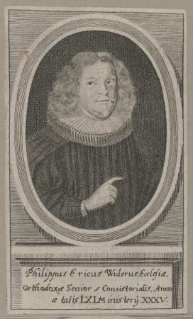 Bildnis des Philippus Ericus Widerus