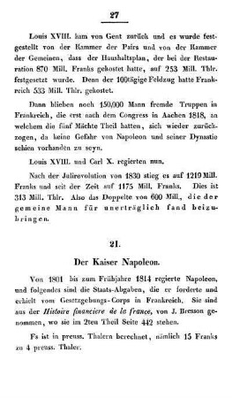 21. Der Kaiser Napoleon.