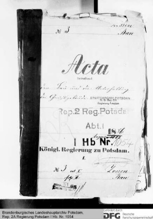 Bau und Unterhaltung der Gerichtsgebäude in Zossen
