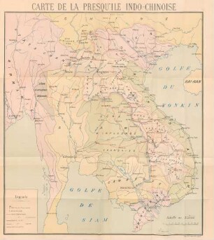 Carte de la presqu'ile Indo-Chinoise