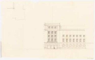 Haus der 109. SS Standarte (?), Posen: Enwturf Teilansicht