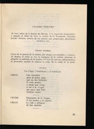 Cuadro tercero
