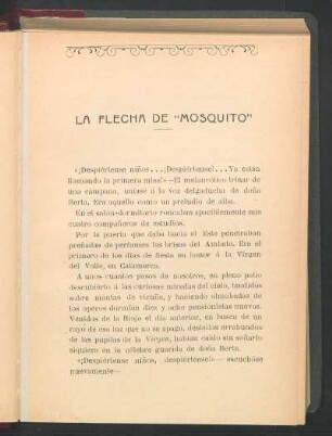 La flecha de "Mosquito"