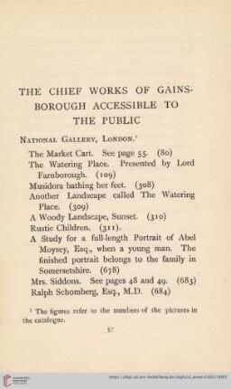 The chief works of Gainsborough accessible to the public