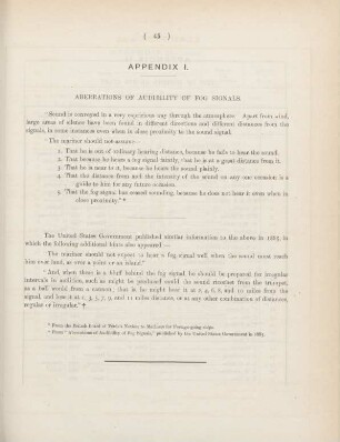 Appendix I. Aberrations of audibility of fog signals