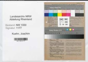 Entnazifizierung Joachim Kuehn, geb. 15.01.1912 (Verw.Beamter)