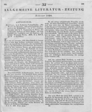 Littrow, J. J.: Die Wunder des Himmels. Oder gemeinfaßliche Darstellung des Weltsystems. 2. Aufl. Stuttgart: Hoffmann 1837