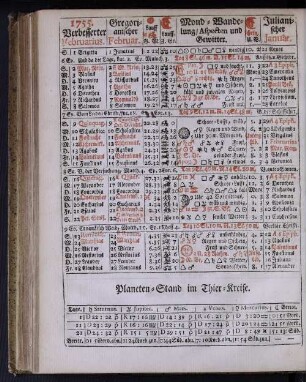 1755. Verbesserter Februarius.