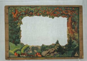 Wilhelm Bendow / Papiertheater / Kulisse / Waldszene mit Tieren