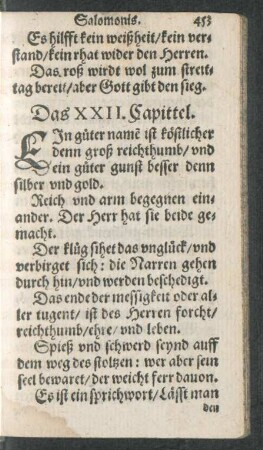 Das XXII. Capittel.