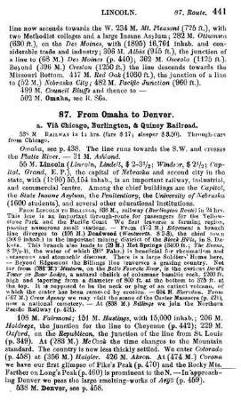 Viâ Chicago, Burlington, & Quincy Railroad