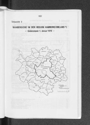 Schaubild 3: Nahbereiche in der Region Hamburg/Umland - Gebietsstand 1. Januar 1978 -