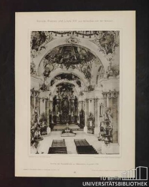 42. Inneres der Klosterkirche zu Ottobeuren, eingeweiht 1766.