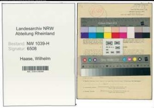 Entnazifizierung Wilhelm Haase , geb. 22.10.1899 (Beamter)