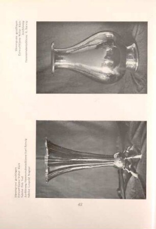 Messingvase geschlagen, Entwurf Klasse Walter Klein, Schüler Fritz Nuß, Ausführung Hammerschmiedklasse Karl Barwig, Schüler Leopold Wagner / Messingvase geschlagen, Entwurf Klasse Walter Klein, Ausführung Hammerschmiedklasse K. Barwig