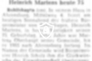 [Name maskiert] heute 75