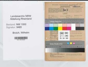 Entnazifizierung Wilhelm Broich, geb. 28.10.1914 (Kaufmann)
