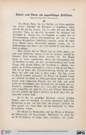 2: Kultur und Natur als gegenseitiger Prüfstein