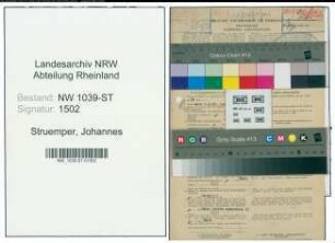 Entnazifizierung Johannes Struemper , geb. 13.02.1893 (Schulrektor)