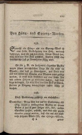 Von Häng- und Spreng-Werken.