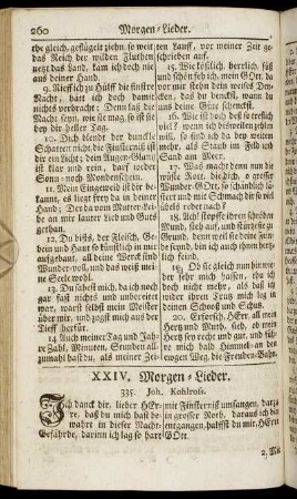 XXIV. Morgen-Lieder.