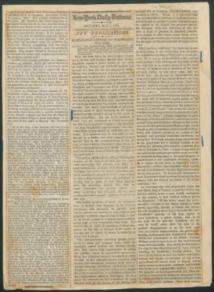 New-York Daily Tribune, Saturday, May 5, 1860: New Publications: Humboldt´s letters to...
